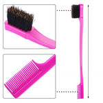Brush on Hair Color Double-Sided Edge Control Comb & Eyebrow Brush | Four Flaire