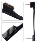 Brush on Hair Color Double-Sided Edge Control Comb & Eyebrow Brush | Four Flaire