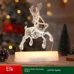 Four Flaire Christmas Night Lamp – 3D Acrylic LED Decorative Light Gift