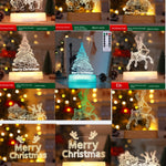 Four Flaire Christmas Night Lamp – 3D Acrylic LED Decorative Light Gift