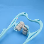 Four Flaire Multifunctional Back and Neck Massager – Six-Wheel Manual Massage Tool