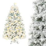 Four Flaire Christmas Tree Decoration Set – Artificial Snow PVC Holiday Tree