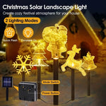 Christmas Decoration Light Outdoor Solar Stake Set (5Pcs) | Four Flaire