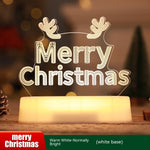 Four Flaire Christmas Night Lamp – 3D Acrylic LED Decorative Light Gift