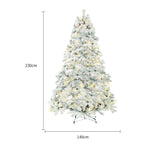 Four Flaire Christmas Tree Decoration Set – Artificial Snow PVC Holiday Tree