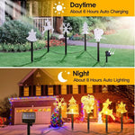 Christmas Decoration Light Outdoor Solar Stake Set (5Pcs) | Four Flaire
