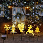 Christmas Decoration Light Outdoor Solar Stake Set (5Pcs) | Four Flaire