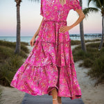 Bohemian Dress – Summer Casual Floral Maxi with Pockets | Four Flaire