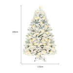Four Flaire Christmas Tree Decoration Set – Artificial Snow PVC Holiday Tree