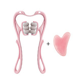 Four Flaire Multifunctional Back and Neck Massager – Six-Wheel Manual Massage Tool