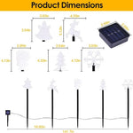 Christmas Decoration Light Outdoor Solar Stake Set (5Pcs) | Four Flaire