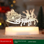 Four Flaire Christmas Night Lamp – 3D Acrylic LED Decorative Light Gift