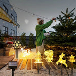 Christmas Decoration Light Outdoor Solar Stake Set (5Pcs) | Four Flaire